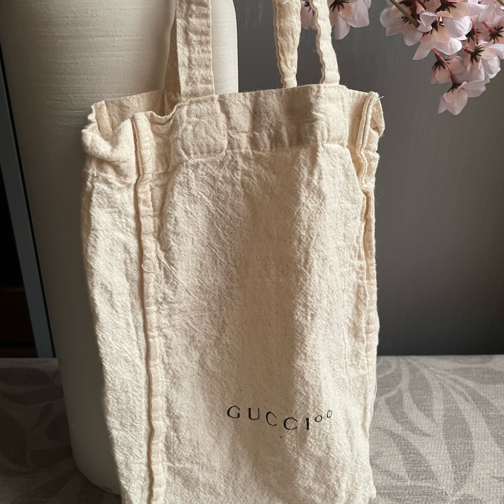 Gucci Natural Canvas Tote